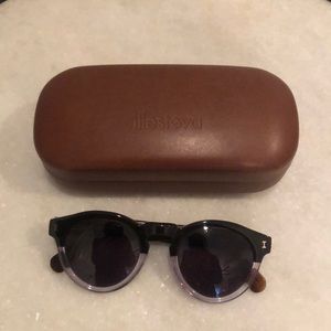 Illesteva Round Plastic Sunglasses